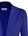 BIADANI Women Classic Soft Long Sleeve Open Front Cardigan Sweater Royal Blue 3X-Large