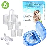 Medihealer Anti Snoring Devices, Adjustable Snore Sleep Aids with Travel Case, Nasal Dilator, Nose Vents, All Solutions in One Set
