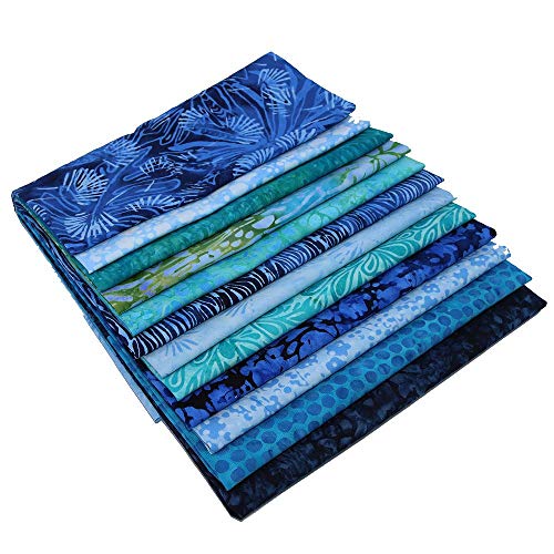 Island Batik Blue Batiks 12 Fat Quarters