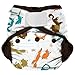 Best Bottom Cloth Diaper Shell-Hook and Loop, Fox Trot