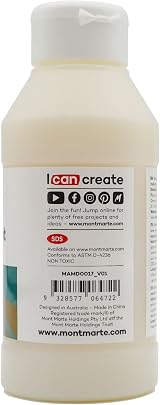 MONT MARTE Fabric Paint Medium 8.5oz - Easy to Use Textile Medium view 8