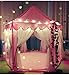 Sherosa Kids Indoor Princess Castle Play Tent - Outdoor Large Children Playhouse with LED Star Lights Presents For Child Toddlers Pink