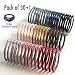50 Pack Hair Ties Hair Bands For Women Elastic Bands Good for Thick Hair High Stretch Ponytail Holders Hair Rubber Bands Hair Rope for Girls and Womens Hair Accessories(10 Solid Colors) primary