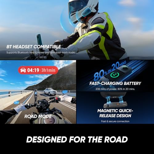 Insta360 X5 Motorcycle Bundle, Waterproof 8K 360° Action Cam, Robust Interchangeable Lenses, 3H Battery, Clear Sound, Stabilization, Invisible Selfie Stick Effect, Great in Low Light