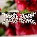 EVERU CZ Vine Jewelry Sweep Wrap Crystal Rose Gold Plated Leaf Ear Cuffs Set Stud Earrings for Women