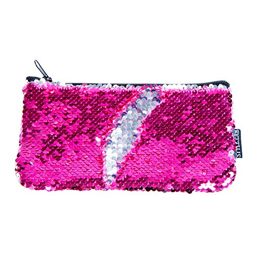 Style.Labs Magic Mini Sequin Pouch, Pink/Silver (76583)