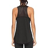 Quccefods Workout Tank Tops for Women Sleeveless Athletic Yoga Shirts Mesh Racerback Tank Tops Gym Workout Clothes