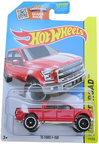 Hot Wheels 2015 Hw Off-Road 15 Ford F-150 F150 Pickup Truck Red