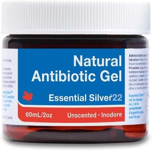 Jardine Naturals Essential SIlver 22 ppm. Natural Antibiotic Gel