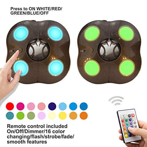Umbrella Lights LUXSWAY Super Bright Patio Night Light 4 Modes 16 Colors Battery Operated Remote Control Camping Tent Lighting Light