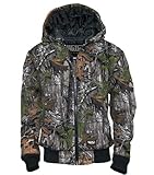 Walls Youth Boys Zip Front Hooded Sweatshirt Camo