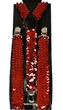 Men's Unisex Clip-on Braces Elastic Sequin 