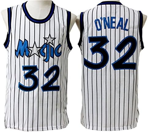 Men's Adult #32 Shaquille O'Neal Jersey White L