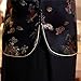 Shanghai Story Chinese Cheongsam Shirt Short Sleeve China Blouse for Women 6 B Black