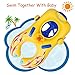 Baby Pool Float with Canopy Inflatable Swimming Floats for Kids - Mommy and Baby