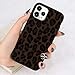 for iPhone 11 Pro Max Protective Case Super Cute Furry Leopard Print TPU Case Ultra Slim Girls Case Flexible Soft Rubber Shell Shockproof Funcky Back Bumper Case Cover for iPhone 11 Pro Max Black