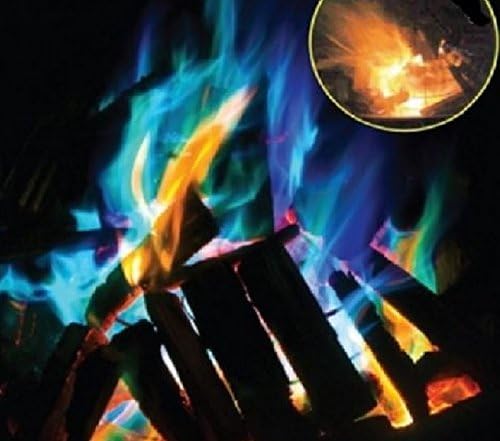 Magic Dust to create Coloured Flames - Mystical Fire - Set of Ten Sachets by Dust