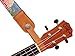 MUSIC FIRST Original Design Genuine Leather “DAISY” Ukulele Strap Button, Strap Locks, Headstock Adapter, Strap Adapter Fit for Ukulele/Banjo/Acoustic Guitar/Acoustic Bass (Daisy, Apricot)
