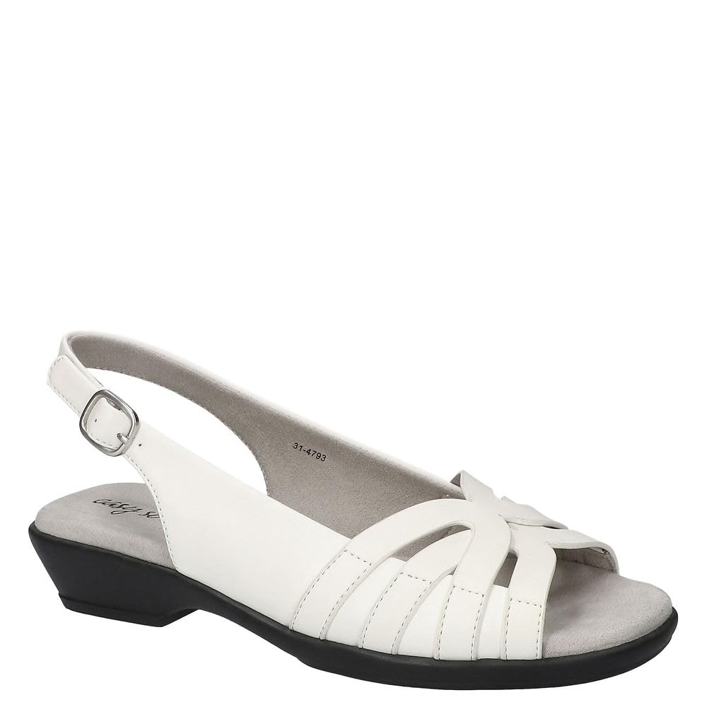 Easy Street Women’s Jovita Sandal, White, 8