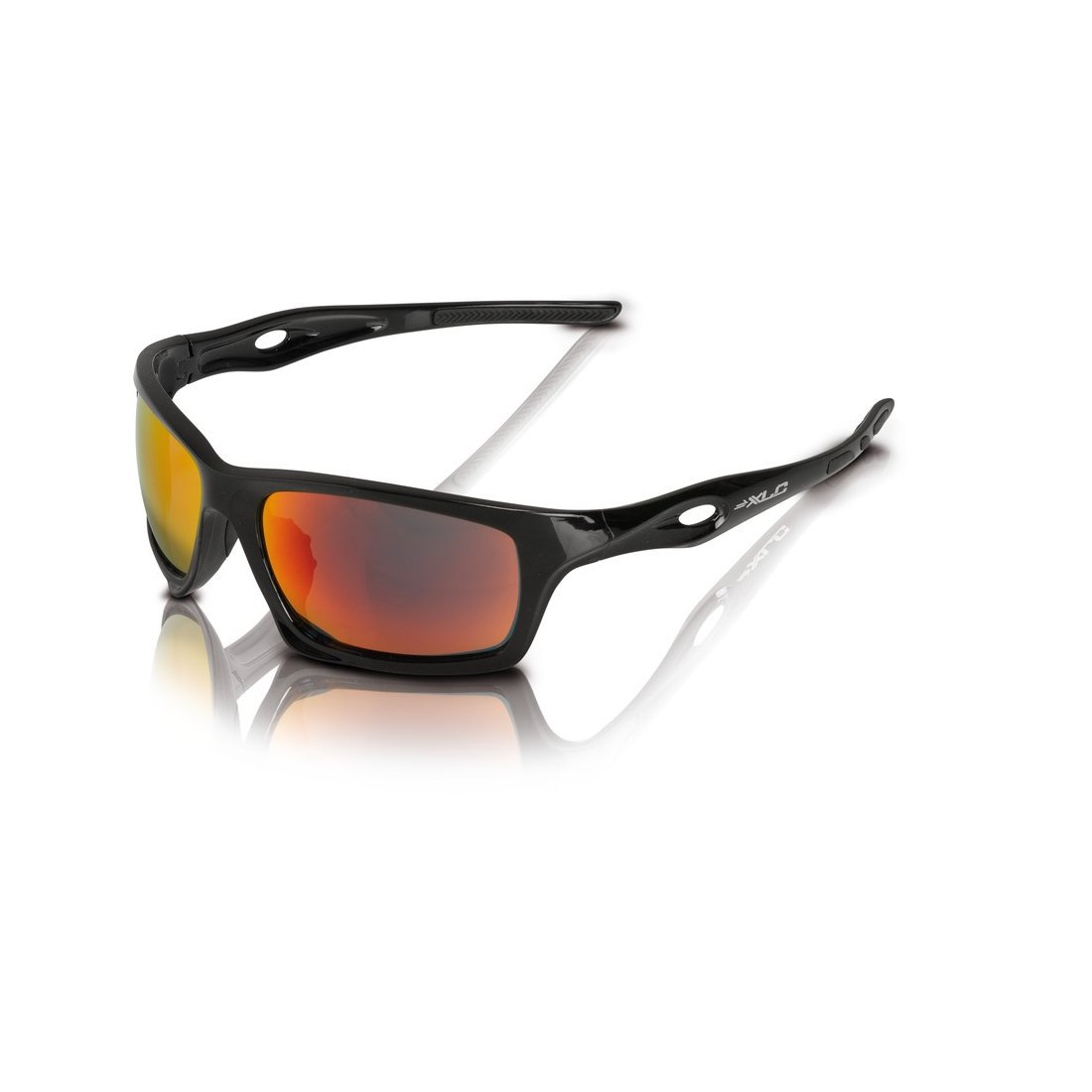 XLC Unisex - Adult Kingston SG-C16 Sunglasses, Black/Red, One Size