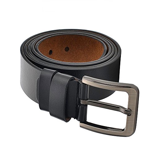 Classic Designer Business Casual Formal Leather Belt,Genuine Leather Belt for Jeans Big and Tall Size