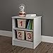 South Shore Libra Nightstand with Storage, Soft Gray