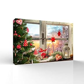 Canvas Wall Art Merry Christmas Pictures Home Wall Decorations for Bedroom Living Room Paintings Canvas Prints Framed - 12x18 inches