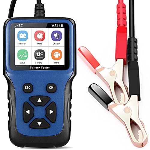 LNEX Car Battery Tester , 2.8'' LCD Color Screen, 1002000CCA Fast
