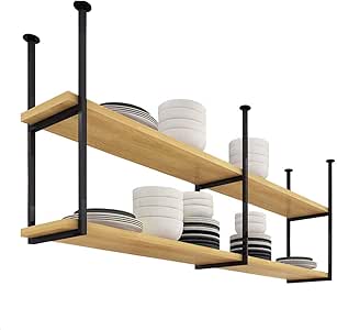 Estante de exhibición para colgar en el techo, estantes para gabinetes