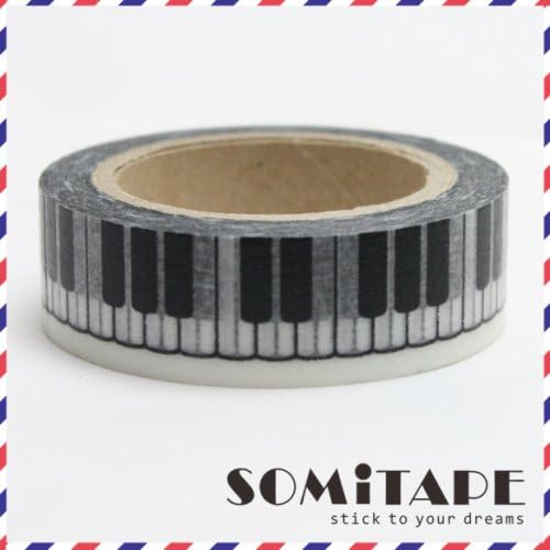 Piano Music Keys Novelty Washi Tape, Craft Decorative Tape