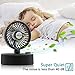OPOLAR Mini Oscillating Desk Fan with 5200 mAh Capacity, USB Personal Tabletop Fan with Stepless Speed Regulation, Whisper Quiet, Strong Wind, Swiveling Cooling Fan for Office Home