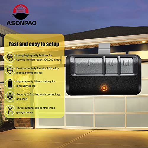 893LM 953ESTD Remote only for a Yellow Learn Button of Liftmaster Chamberlain Sears Craftsman