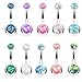 BodyJ4You Lot of 10pc 14G Belly Button Ring Body Jewelry Piercing 10 Pack