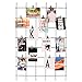 Kaforise Wire Wall Gird Panel, Frameless Inspirational Quotes Photo Artwork Display, 4 Nails, Size 31.5