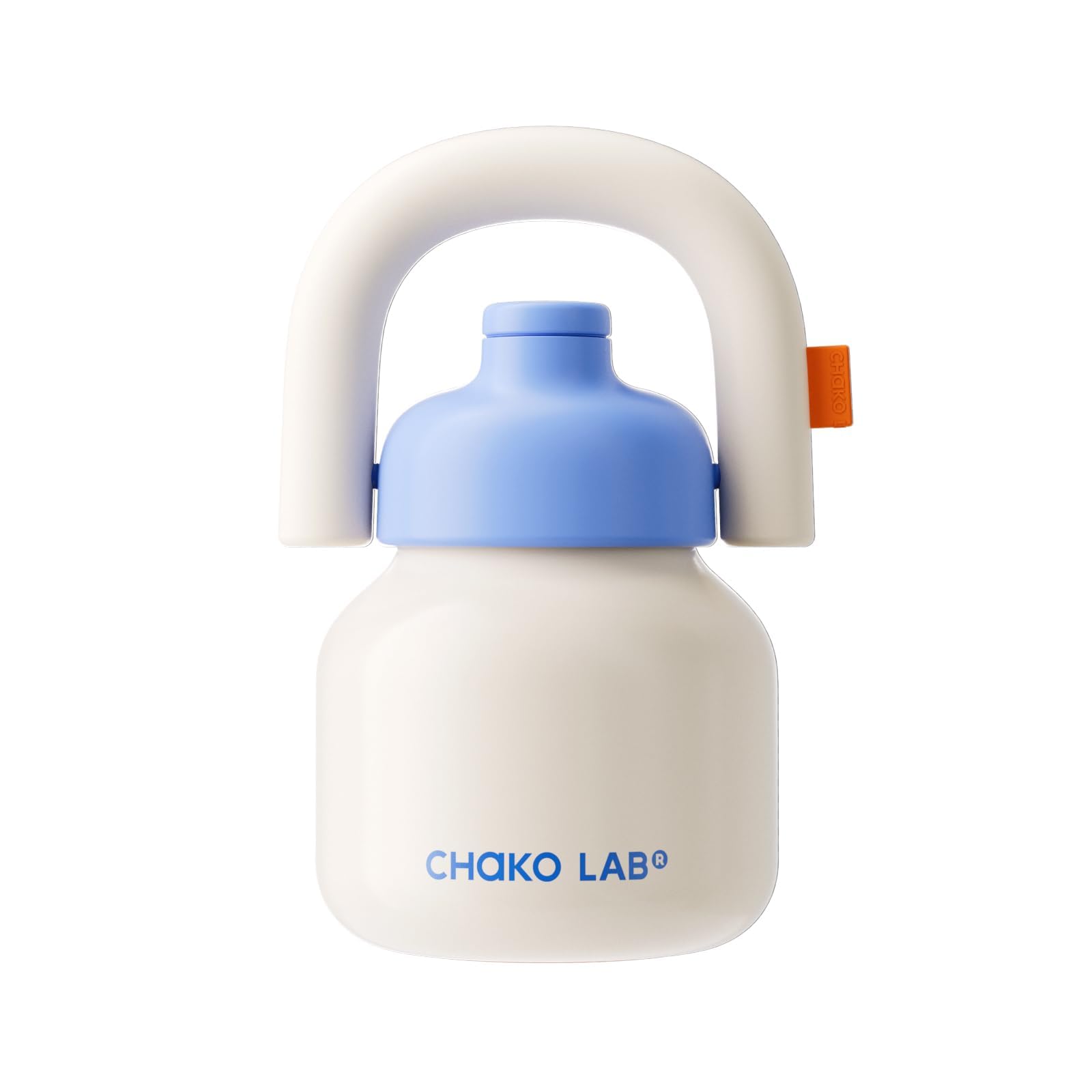 Photo 1 of *MINOR DAMAGE - USED*
CHAKO LAB Water Bottle with Straw and Carry Handle | Wide Mouth vacuum insulated stainless steel Bottles | Reusable, leak-proof and BPA-free | 33oz(White&Blue)