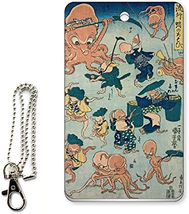 Icカード用パスケース 定期入れ 浮世絵 歌川国芳 流行 蛸のあそび Tarunniketanpublicschool Com