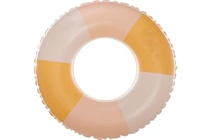 BAITEMJIA Pool Floats for Kids Ages 5-10, Swimming Pool Toys Inflatable Pool Tubes Simple Stripes Cute Swim Rings, Kids Floaties Water Toys for Pool Beach Party