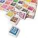 Ink Pad Stamps, UBEGOOD Craft Stamp Pads DIY 24 Colors, Rainbow Finger Ink Pads for Washable Rubber Stamps Partner Color Card Making and Kids Scrapbooking
