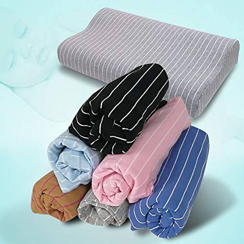 Replacement Pillow Cover Pillow Case for Contour Pillow Memory Foam Neck Pillow,Pillow Protector for Tempurpedic Pillow Latex Pillow Cervical Pillow,Soft 100% Cotton Fully Hidden Zippered Protection