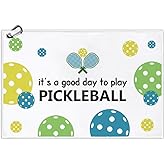 Msticey It's A Good Dady to Play Pickleball Printed Microfiber Pickleball Towel with Clip, Pickleball Gifts for Pickleball Fan Dad Mom, Mother's Day Birthday Gifts, Golf Accessories for Men Women