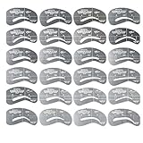 ABASSKY 24 Styles Eyebrow Shaping Stencils Grooming Kit Makeup Shaper Set Template Tool