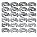 ABASSKY 24 Styles Eyebrow Shaping Stencils Grooming Kit Makeup Shaper Set Template Tool