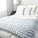 HomeModa Studio Non-Mulesed Chunky Wool Yarn Big Chunky Yarn Massive Yarn Extreme Arm Knitting Giant Chunky Knit Blankets Throws Grey White (1kg-2.2lbs, Grey)
