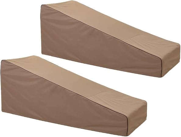 Amazon Com Finnhomy Waterproof Patio Lounge Chair Covers Set Of 2 600d Heavy Duty Outdoor Chaise Lounge Cover Furniture Covers 78 L X 30 W X 31 H Brown Garden Outdoor