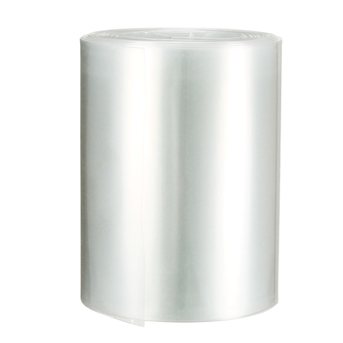 sourcing map Battery Wrap PVC Heat Shrink Tubing 105mm Flat Width for 18650 5 Meter Length Clear