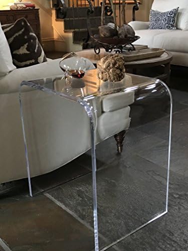 southeastflorida Acrylic End Table 20.5" wide x 16" deep x 22" high x 3/4" thick