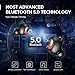 TECKEPIC True Wireless Earbuds, Bluetooth 5.0 Earbuds, in-Ear Headphones Earphones with Charging Case, Stereo Sound Built-in Microphone, Waterproof, for iPhone Android Running Sport