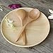 Wooden Spoons for Eating, ADLORYEA 6 pcs Zabre Teak Wooden Kitchen Utensils Set, Heat Resistant Non Stick Wood Kitchen Essentials Tools with Hanging Hole, Wooden Spatula for Stirring and Mixing