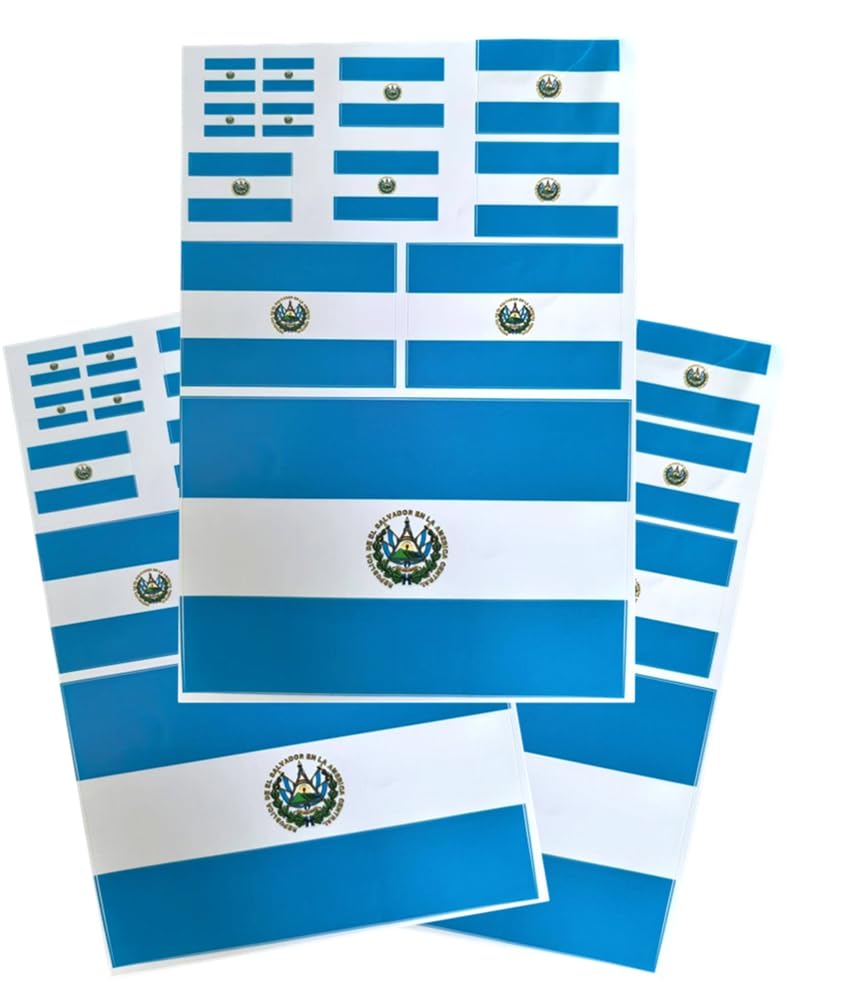 EUIOSFDC Decal in Multiple Sizes El Salvador Flag