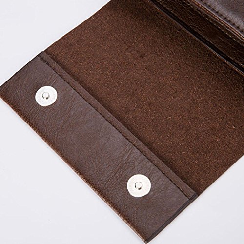 Tote Bag,Clearance! AgrinTol Men Fashion Business Handbag Shoulder Bag Tote Flap Chest Bag (Brown)